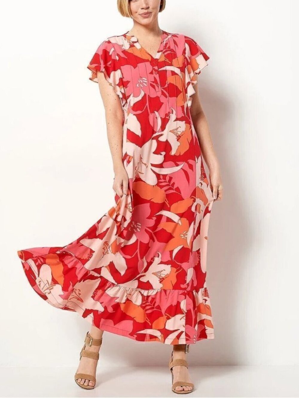 Studio Park x Amy Stran Petite Floral Effortless Maxi Dress